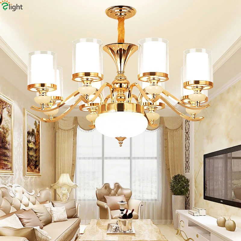 

Современные золотистые металлические светодиодные люстры, подвесные светильники из мрамора для гостиной, столовой, осветительные приборы