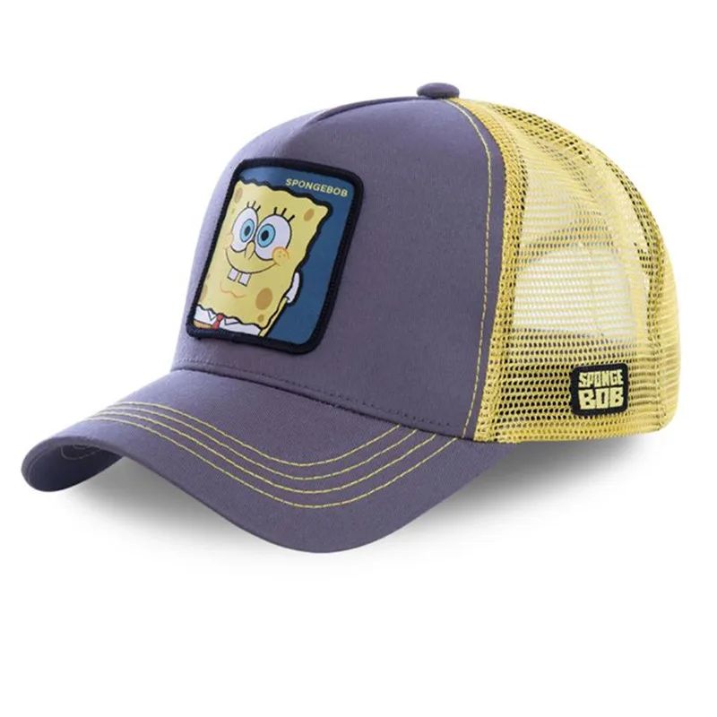 Новая сетчатая шапка Губка Боб Snapback хлопок Патрик бейсболка для мужчин и женщин хип хоп дальнобойщик папа Регулируемый головной убор gorras дропшиппинг