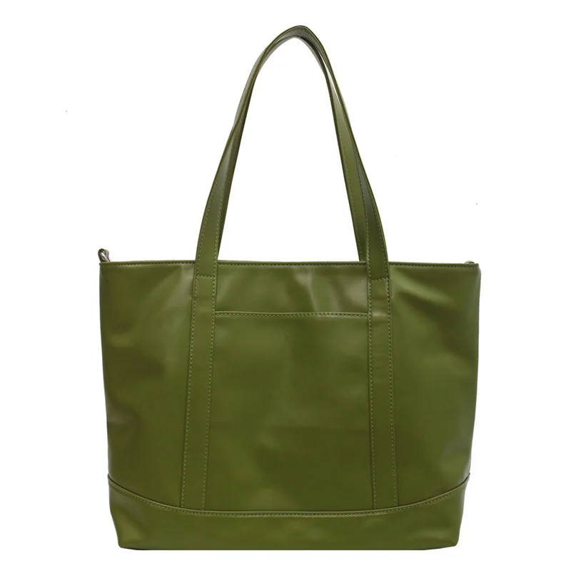 

Large Capacity Woman Shoulder Bag Ladies 2021 Shopping Messenger Bag Ladies Solid Color Package Luxury Big Girl Hand Bag AA0329B