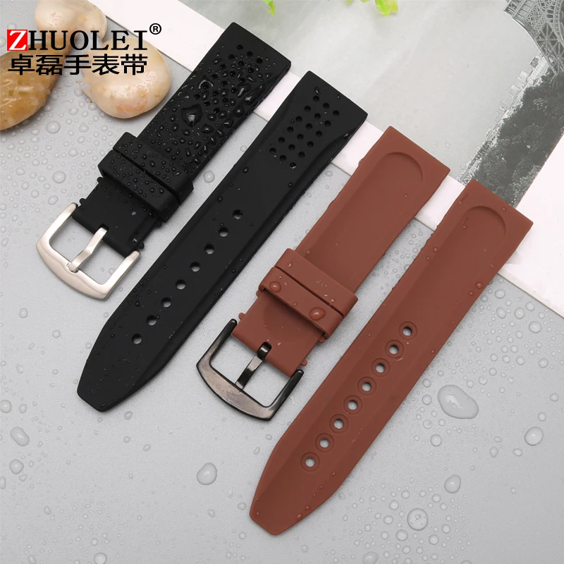 Силиконовый ремешок для часов дизельных DZ4318/4323/4427/4500/DZT2009 резиновый 24 мм мужской