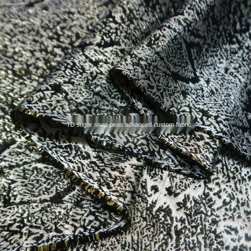 

Metal wire python pattern yarn-dyed jacquard dress suit jacket fabric, sewing fabric factory shop is not out of stock