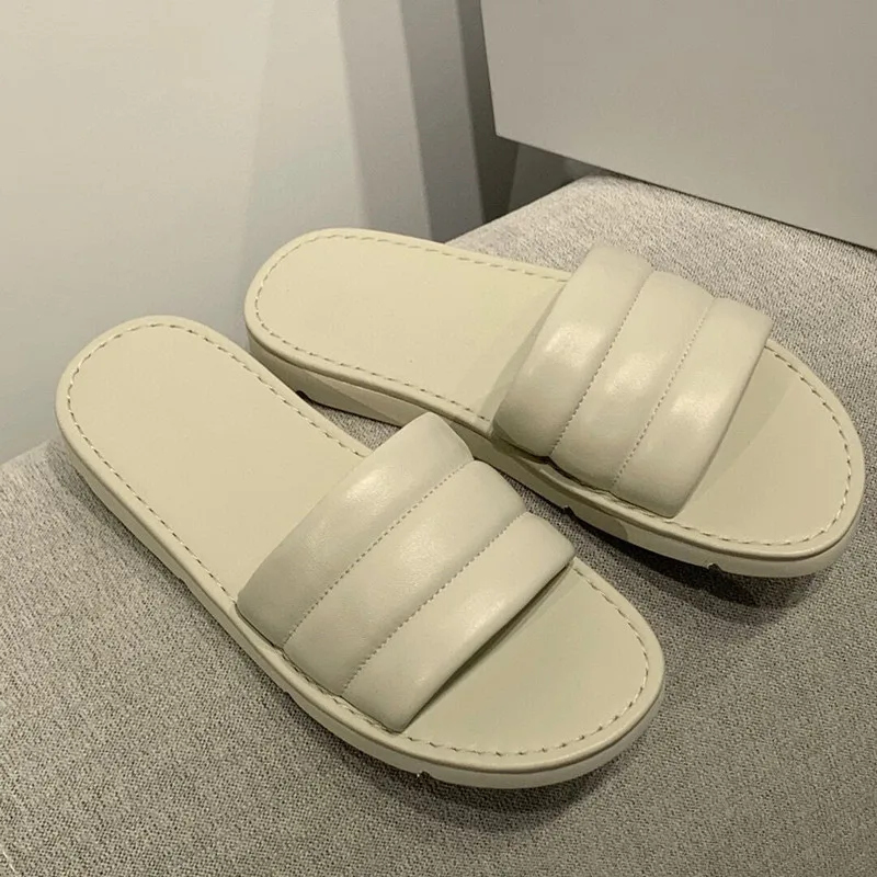 

Shoes Slippers Casual Slides Low Slipers Women Shallow Luxury Soft 2021 Hoof Heels PU Leisure Fashion Fabric Rubber Shoes Woman