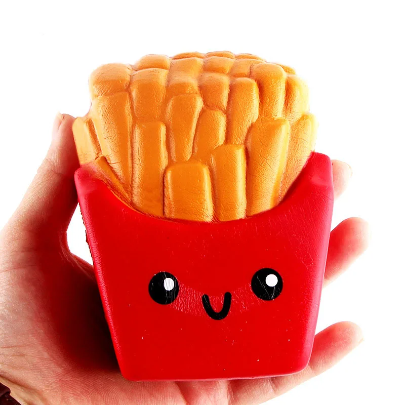 

11Cm French Fries Cream Scented Squeeze 6 Second Slow Rising Decompression Fun Toys Cute Kawaii Soft Squishy Funny Toy