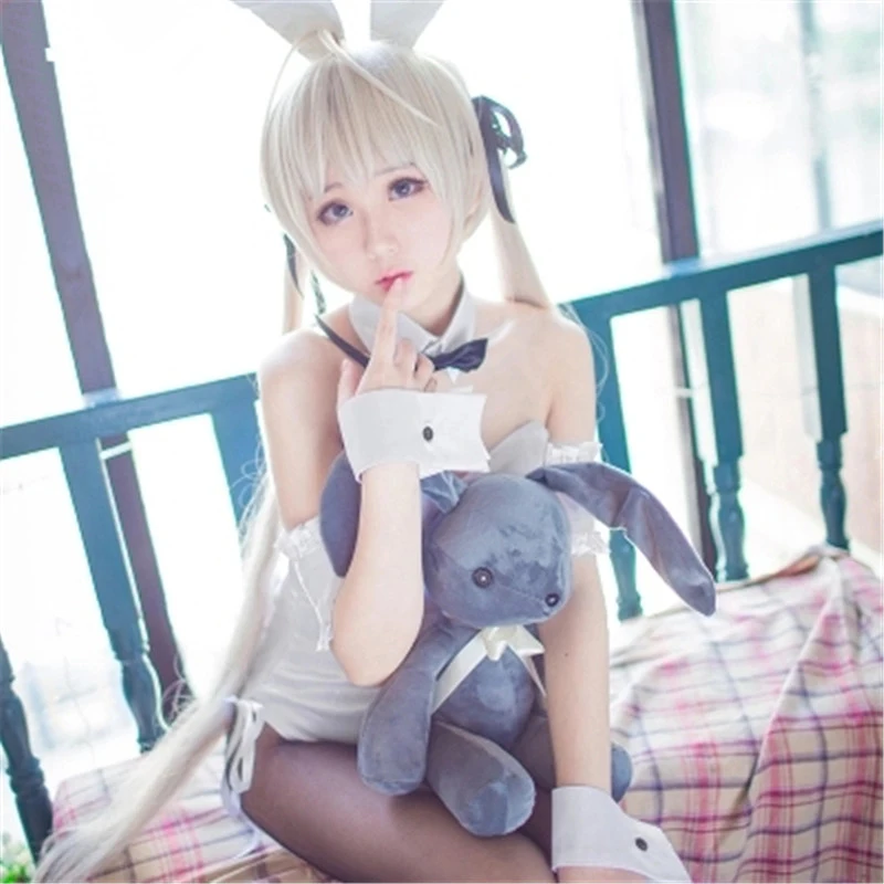 Аниме Yosuga No Sora костюм для косплея Kasugano сексуальный Банни Хэллоуина