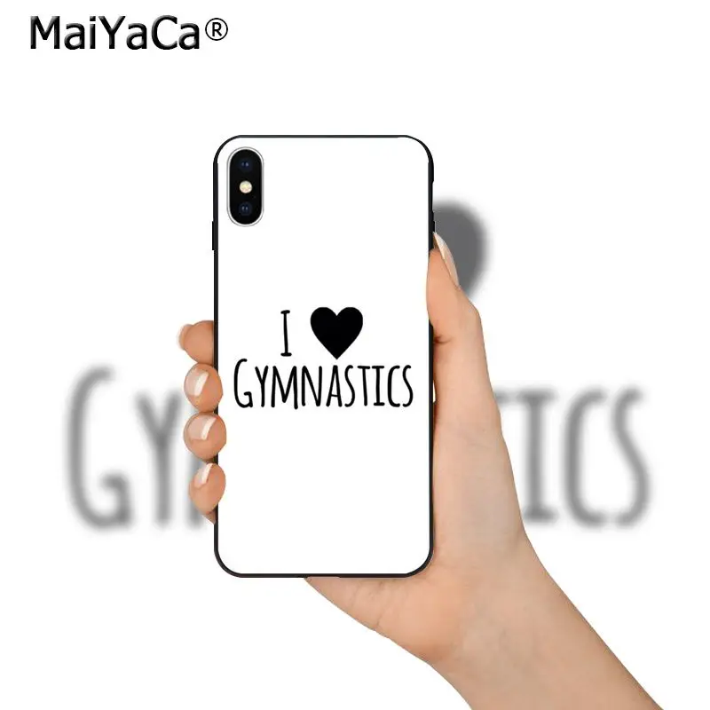 Мягкий силиконовый чехол MaiYaCa I Love для iPhone 8 7 6 6S Plus 5 5S SE XR X XS MAX|Чехлы-накладки| |
