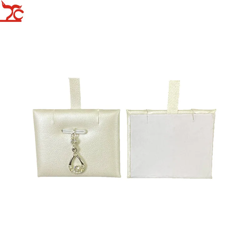 10 шт. Подвеска для сережек белая пуховая Карточка Чехол ювелирных изделий 5x4 см 2