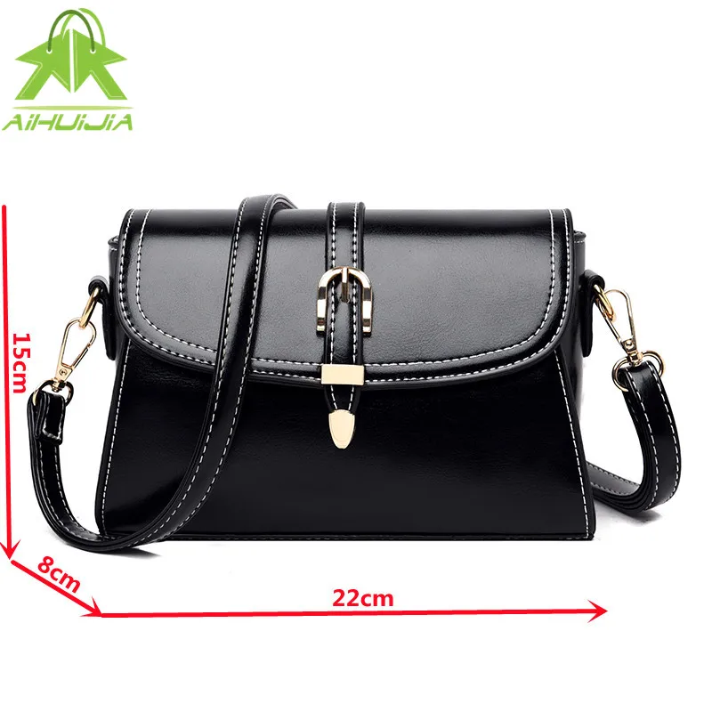 

High Quality Pu Leather Female Shoulder Bags Fashion Solid Color Messenger Bag 2021 New Woman Leisure Travel Handbag And Wallet