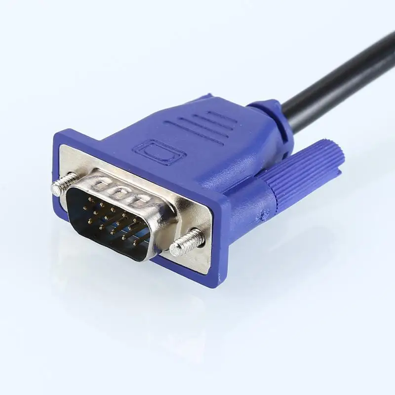 VGA To Cable Adapter Male Connector HD15 Changer Convertor For Laptop PC SVGA Coupler Adaptor Plug And Play | Компьютеры и офис