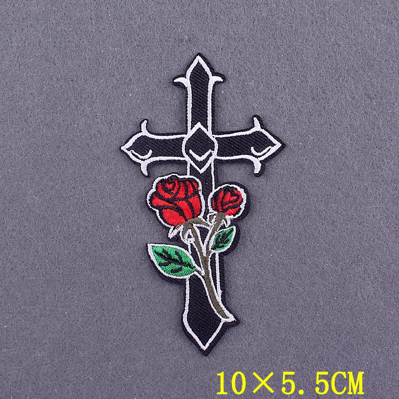 Готические нашивки на одежду термоклейкие сделай сам с крестом рюкзак