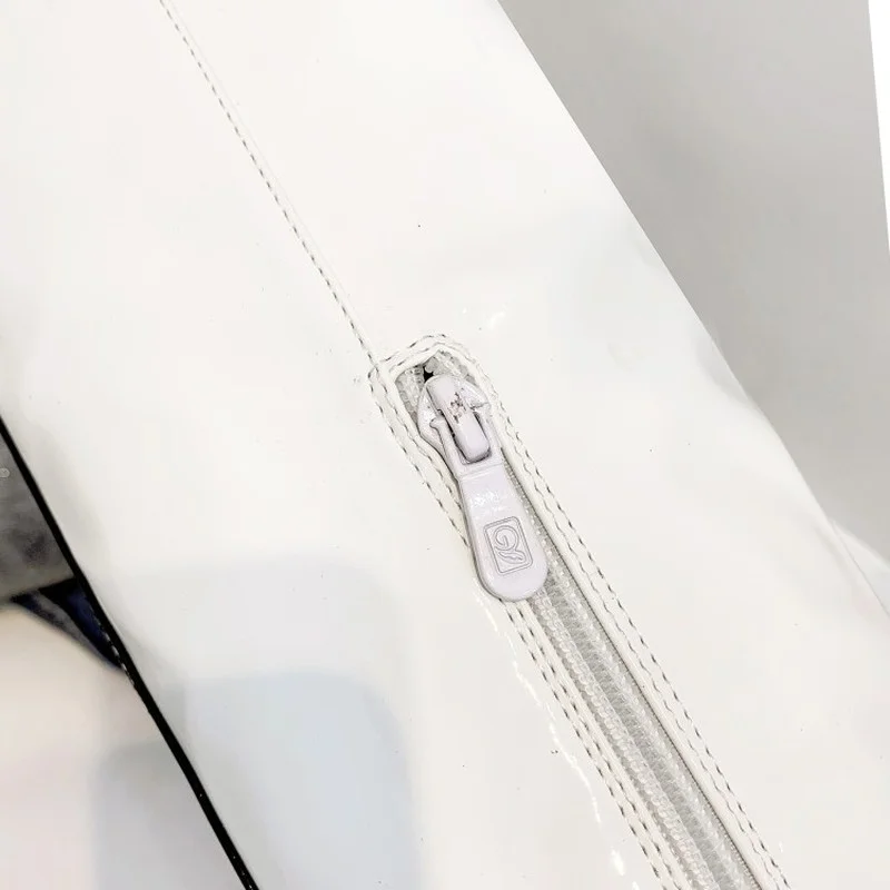 FXYCMMCQ Women's Boots Winter Thick Heel Pointed Spell Color Fashionable Knee High Boots-88-14