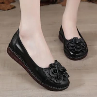 feerldi exquisite female shoes luxury womens genuine leather moccasins flats 2021 new leisure soft floral woman oxford shoes