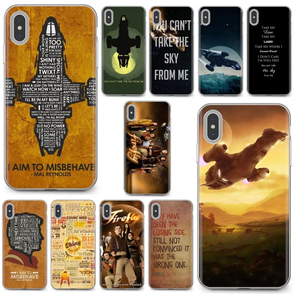 Силиконовый чехол Firefly Serenity для iPhone 11 Pro 4 5 6 6S 7 8 X 10 XR XS Plus Max iPod Touch|Бамперы| |