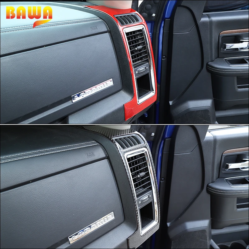 

BAWA Center Console Air Vent Panel Cover Sticker For Dodge Ram 1500 2010-2015 Car Accessories
