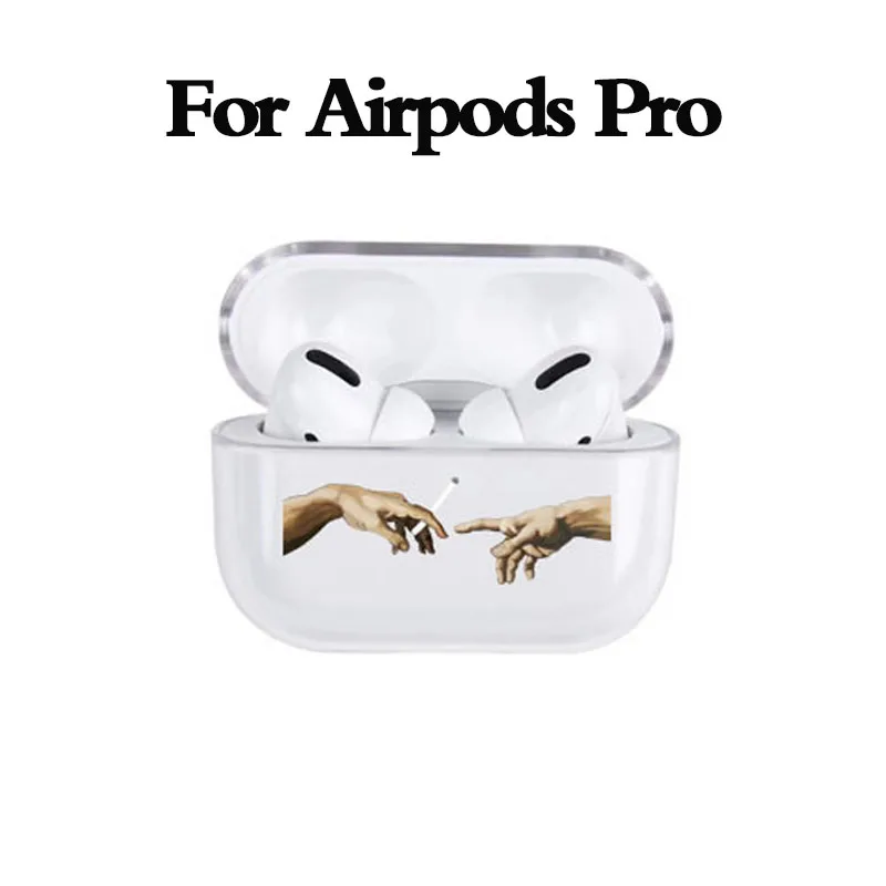 for AirPods Pro 3 Модный чехол с забавным рисунком для Apple Airpods Pro, Роскошный прозрачный защитный чехол для наушников с Bluetooth для air pods 3, Жесткий Чехол - Цвет: for AirPods Pro 3