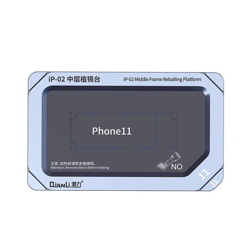 QIANLI ip 01 02 средняя рама реболлинг платформа для x xs xsmax 11 11pro 11promax материнская плата