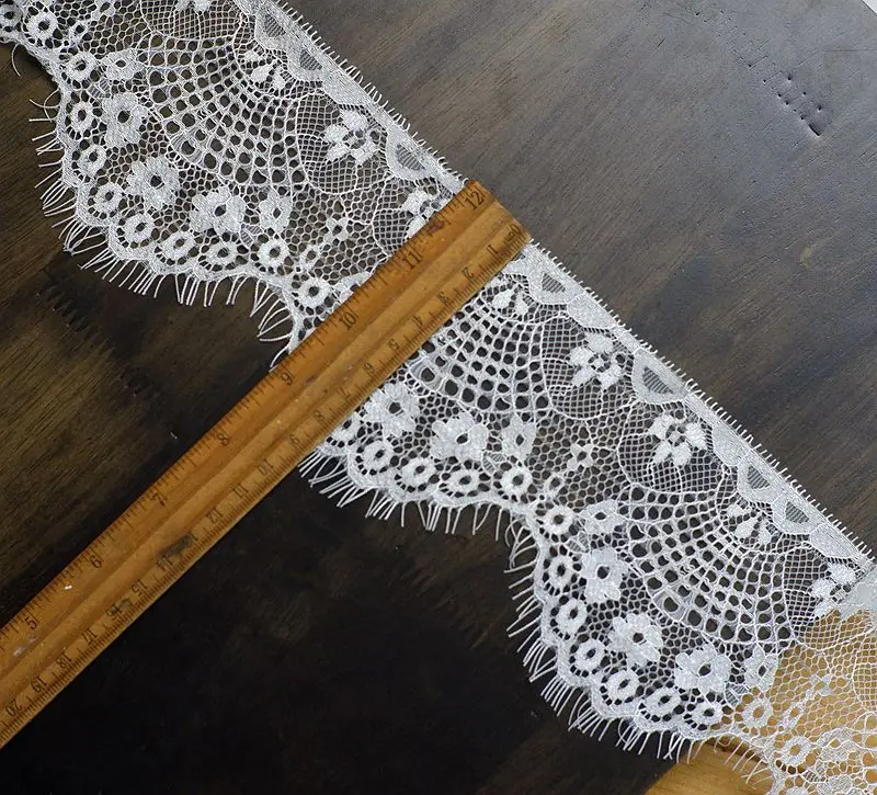 Цветные ресницы кружевная отделка цветок DIY юбка подол рукава декольте одежда