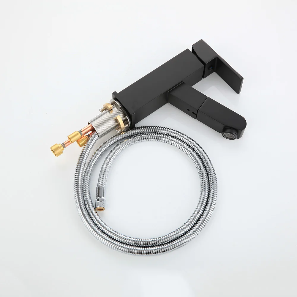 Desrin Заводской магазин современный квадратный черный латунный кран для ванной