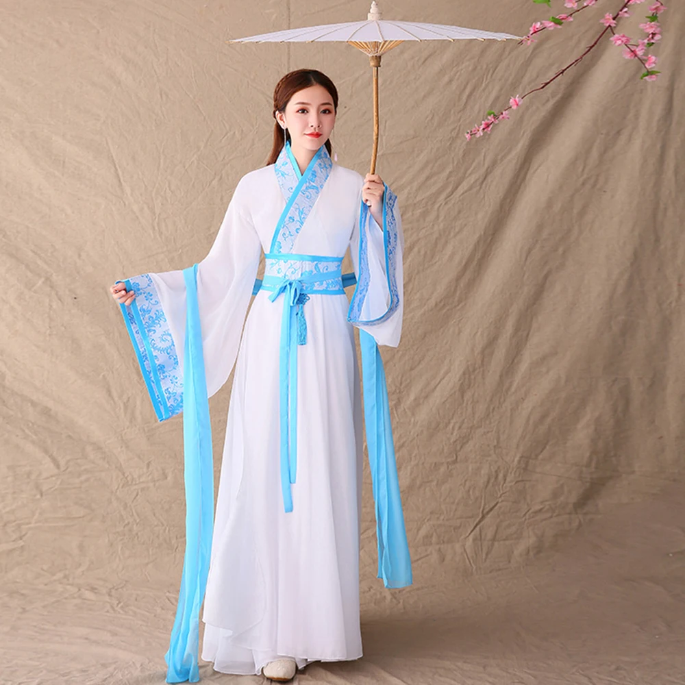 Праздничный наряд для взрослых детей танцевальные костюмы Hanfu женское сказочное