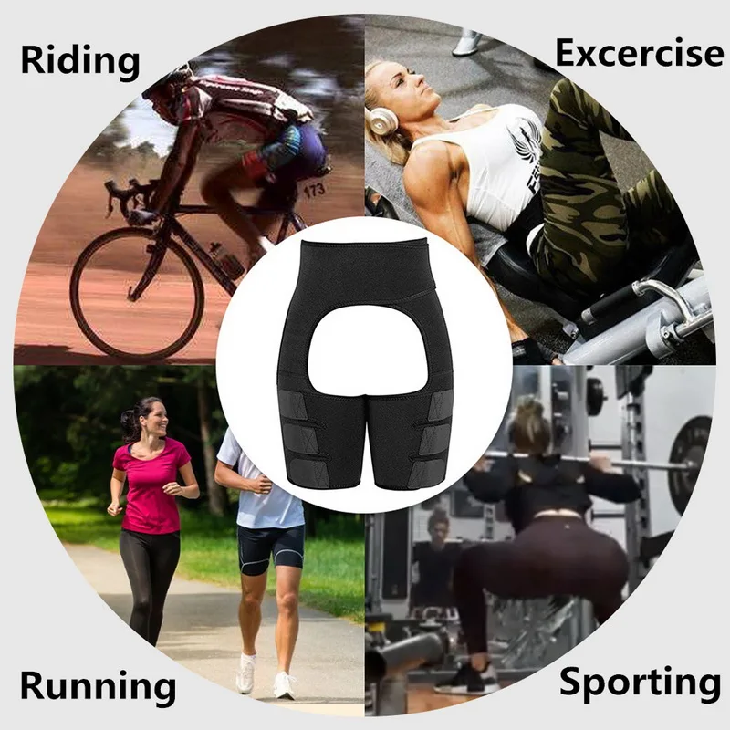 Neoprene Thigh Shaper Sweat Trimmers Leg Lose Weight Slimming Belt Butt Lifter Compress |