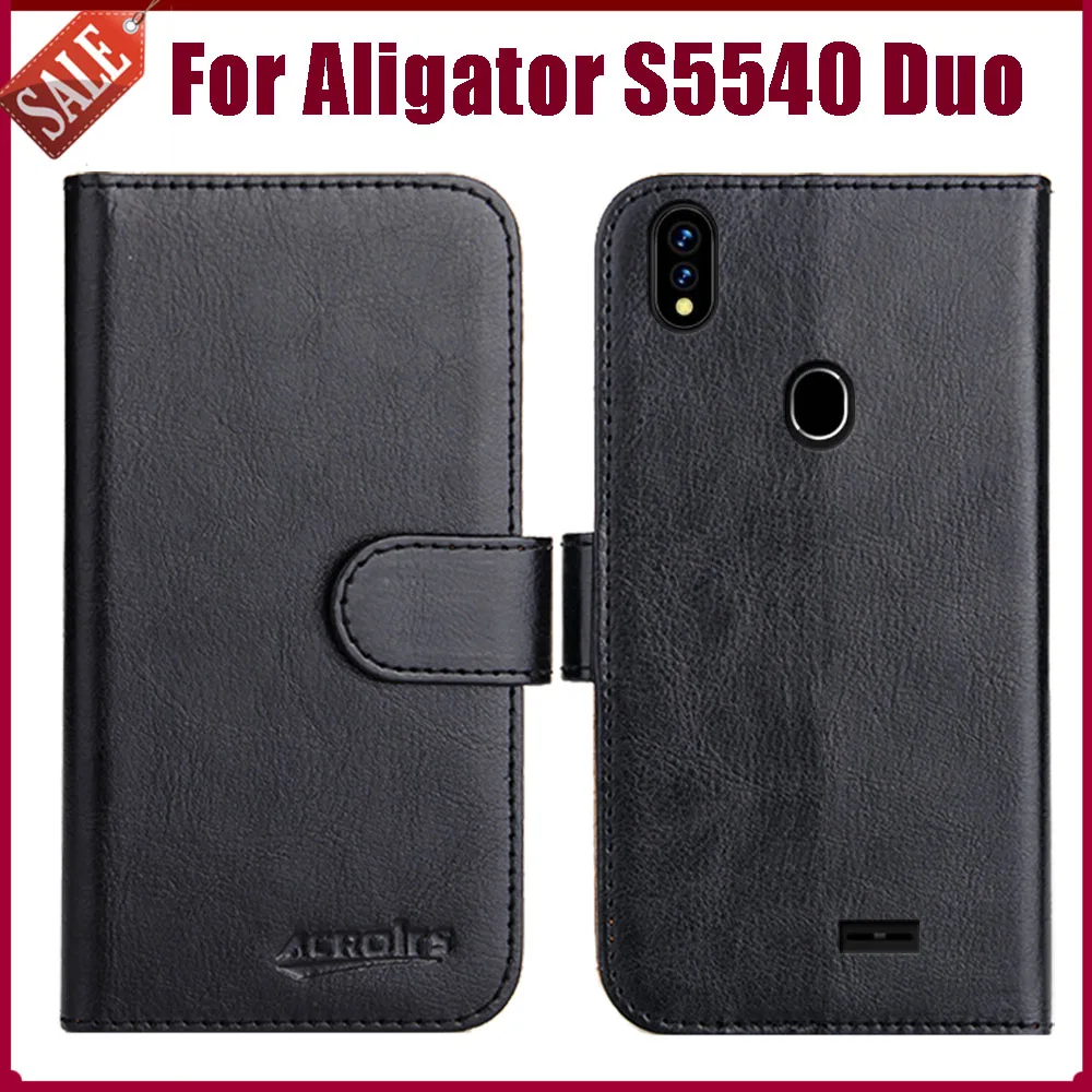 

Лидер продаж! Чехол Aligator S5540 Duo, модный флип-чехол 5,5 дюйма, 6 цветов, флип-Кошелек, Чехол Для Aligator S5540 Duo, чехол с отделениями для карт