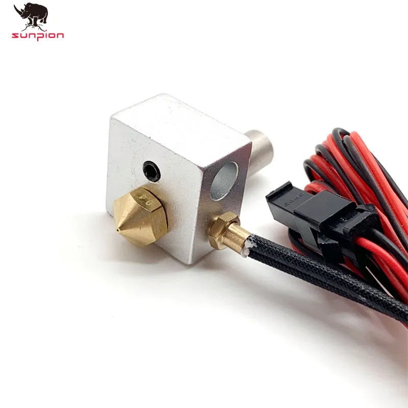 MK10 принтер части Hotend Комплект 0. 4 мм медное сопло M7 резьба Heatbreak с PTFE тефлон+ термопары крепежные винты NTC100K3950