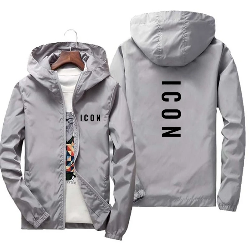 Новинка весна лето 2021 куртка со значками Мужская и Женская Повседневная ветровка