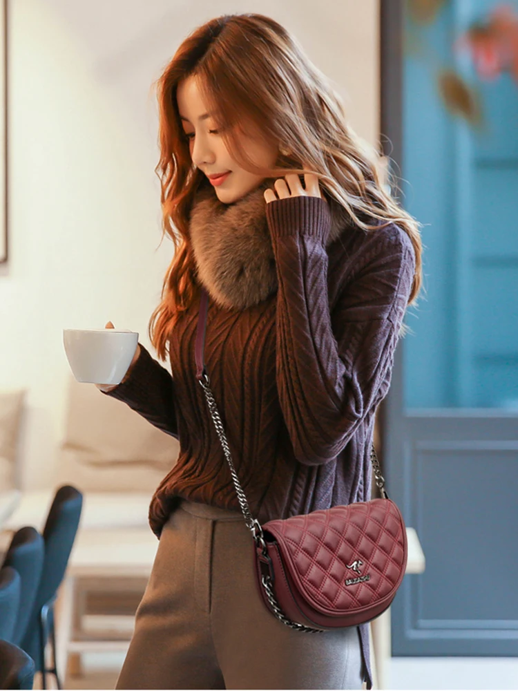 

Mini Women Bags Ladies Phone Bag Leather Shoulder Bags for Women 2021 Purses and Handbags Luxury Branded Female Handbags