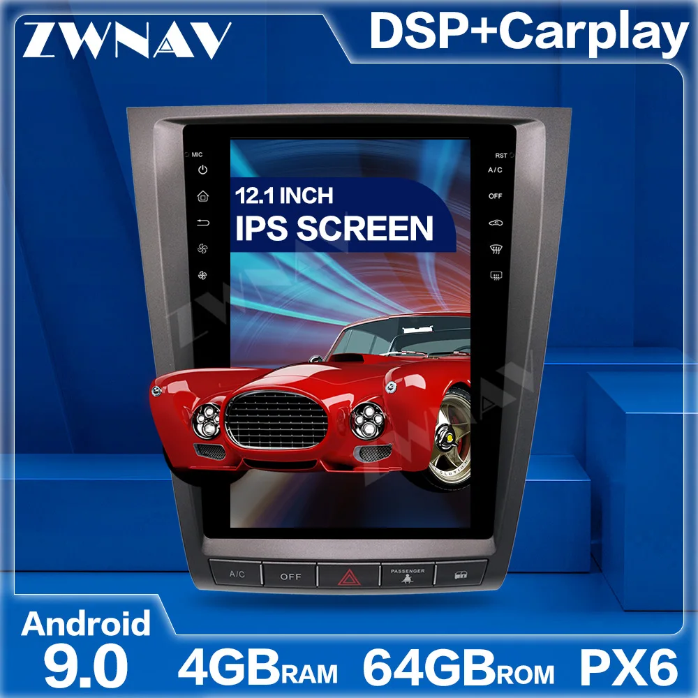 Автомобильный мультимедийный плеер Tesla Style большой экран Android 9 0 для Lexus GS GS300 GS350