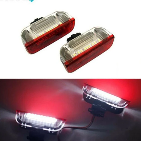 2 шт. автомобильная светодиодная дверная предупреждающая лампа Добро пожаловать