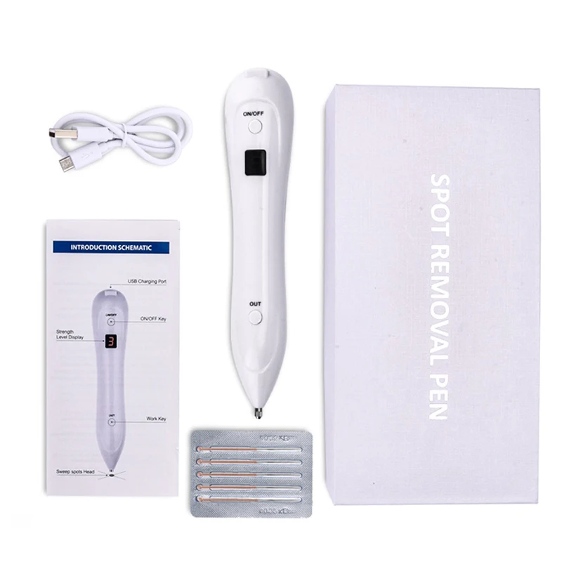 

Skin Care Laser Mole Tattoo Freckle Removal Pen LCD Sweep Spot Mole Removing Wart Corns Dark Spot Remover Salon Beauty Machine