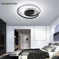 blackwhite modern led chandelier luminaires chandeliers ceiling lighting for living room dining room kitchen bedroom