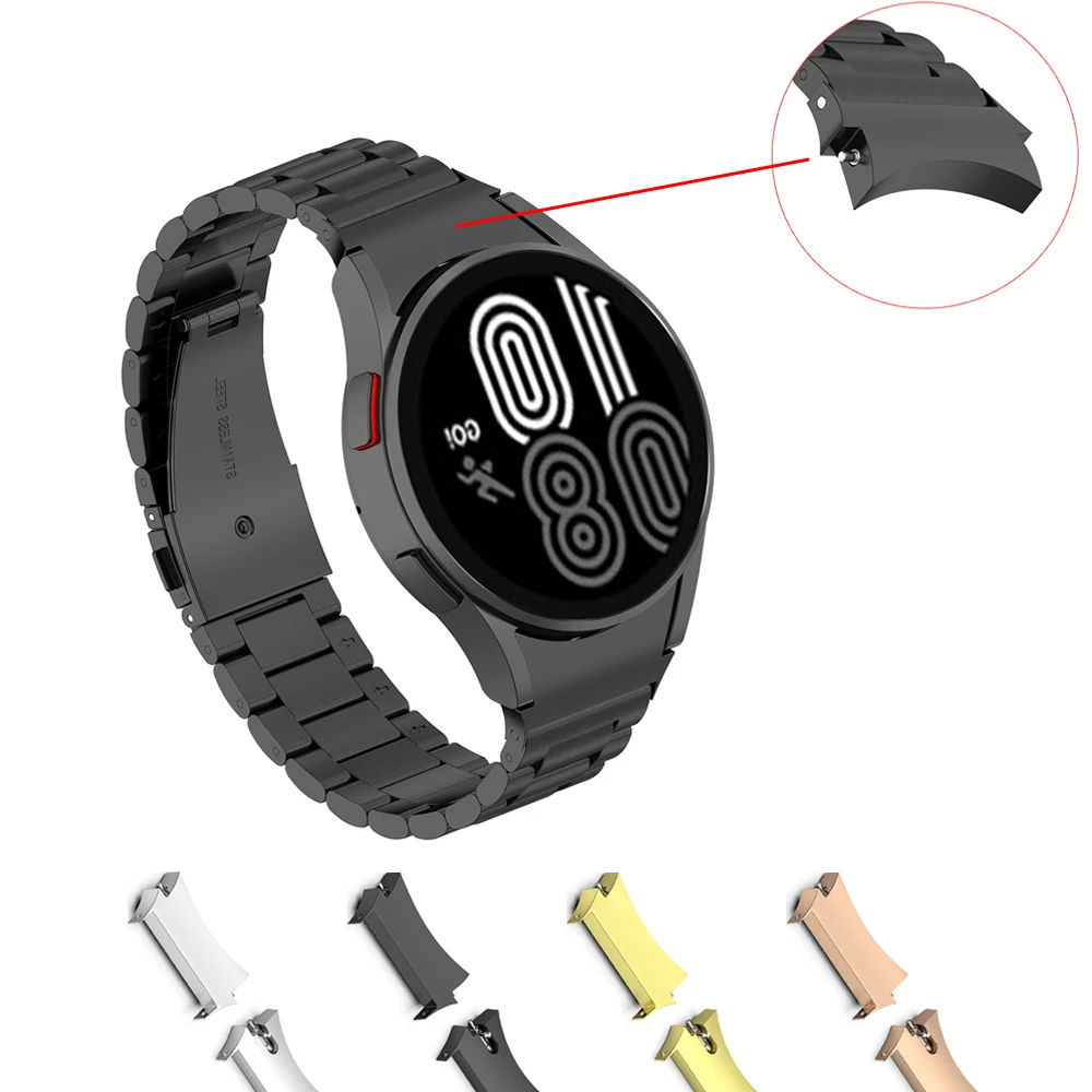 

2 шт., адаптер из нержавеющей стали для Samsung Galaxy Watch 4 Classic, 42 мм, 46 мм, 40 мм, 44 мм