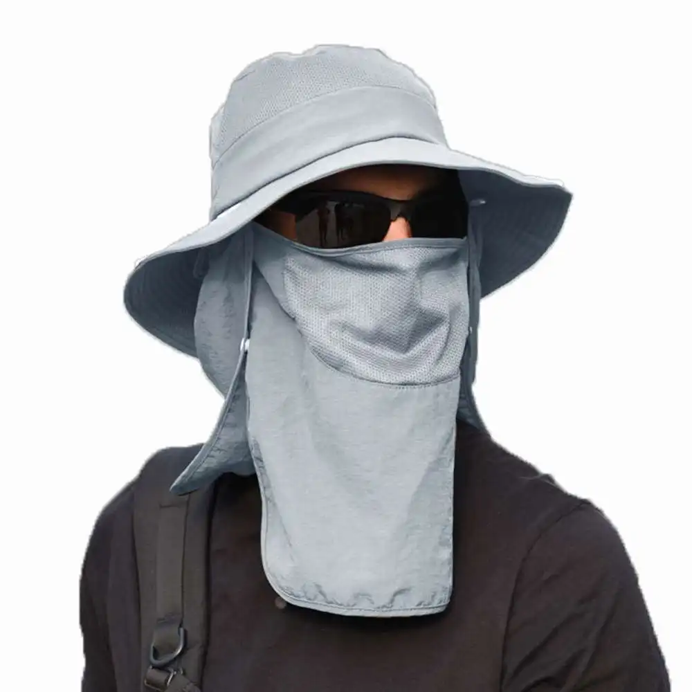 

Visor Hats Fishing Sun Protector Cap UV Protection Face Neck Cover Outdoor Sport Hiking Fishing Hats