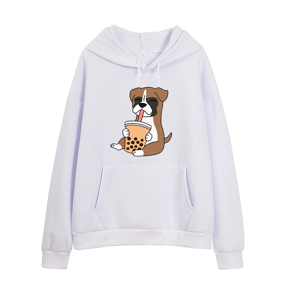 

Winter Women's Harajuku Kawaii Hoodies Women Female Itself Hoodies Full Sleeve Oversize Hoodie Cute Dog Print Sweatshirt