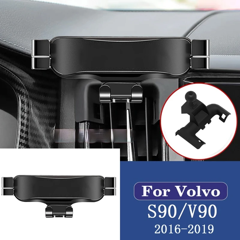 

Car Mobile Phone Holder Gravity Mounts Stand GPS Navigation Bracket For Volvo S90 V90 2016 2017 2018 2019 Car Accessories