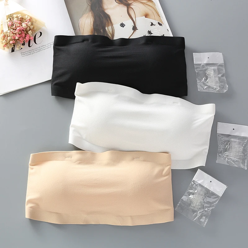 Женский Шелковый бюстгальтер нижнее белье с невидимыми лямками пуш ап бесшовное