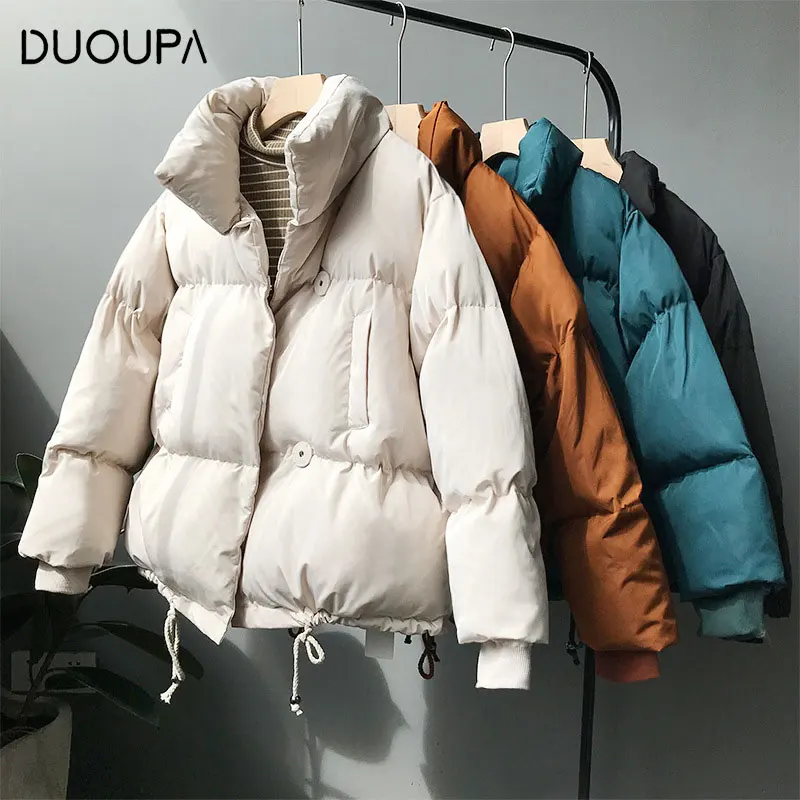 2019 Зима Новая мода Повседневная хлебная служба Толстая Корейская версия удобное