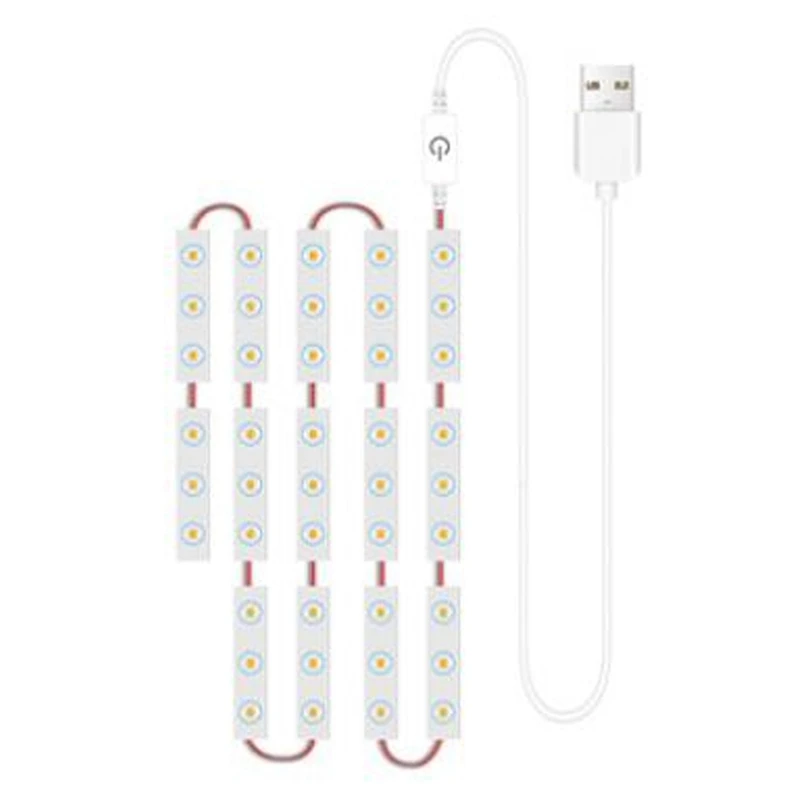 

Illuminated Mirror Light Led Bathroom Hollywood Makeup Mirror Light USB Dimmable Contact Wardrobe Light 5V Bedroom