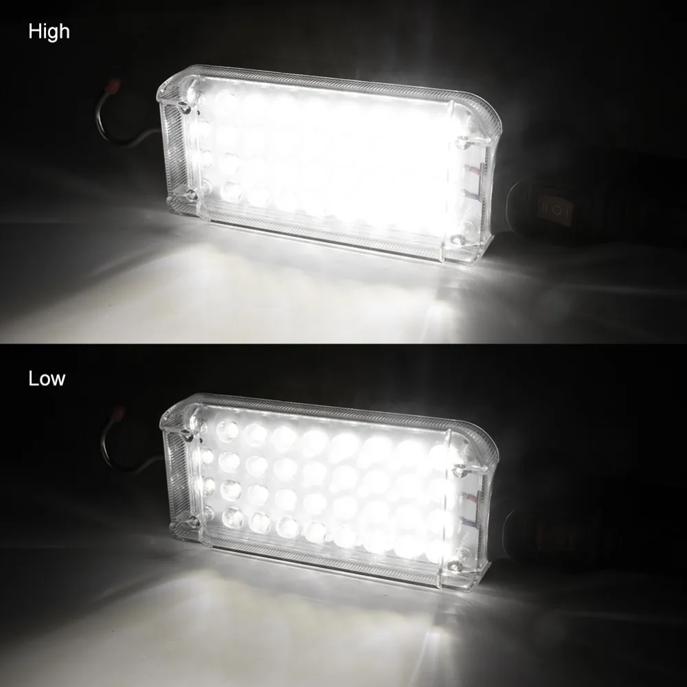 34 SMD светодиодный фонарь для работы, вращение на 360 °, Рабочий фонарь для ремонта автомобиля, работающий на 18650, фонарь на магните, крючок, палатка, кемпинговый фонарь