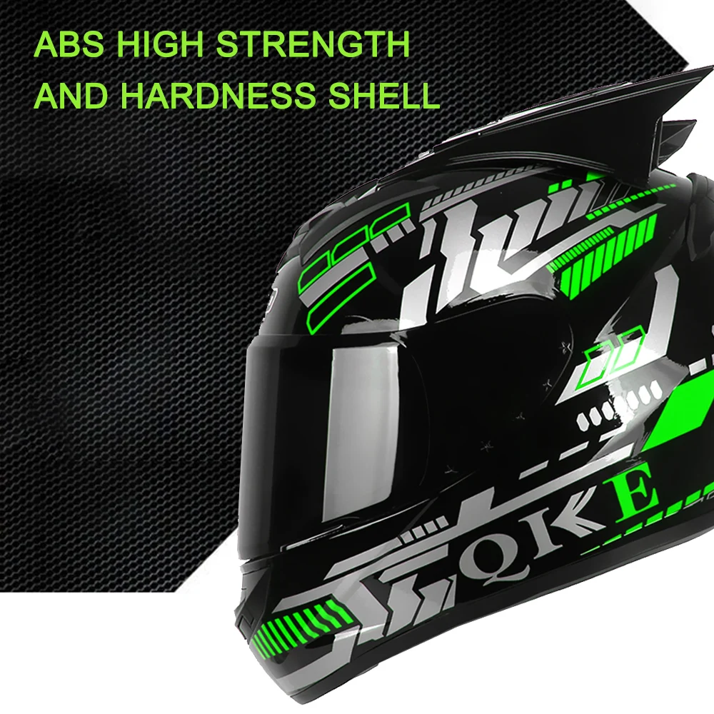 Модный легкий мотоциклетный шлем на все лицо для Casco Casque Motor Street Bike Racing Велоспорт