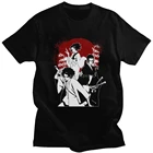 Мужская хлопковая футболка Samurai Champloo, классная футболка с коротким рукавом, японская манга, аниме, футболка Mugen Fuu Jin, топы, одежда