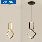 Новый современный светодиодный подвесной светильник для спальни, прикроватный светильник для помещений, золотой, черный декоративный светильник, светильник AC85-260V