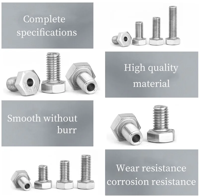 Наружная средняя перфорация из нержавеющей стали 304 шестигранные полые болты и