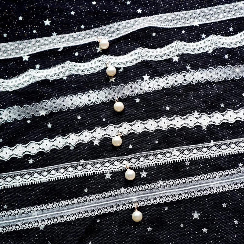 Новые летние белые кружевные жемчужины в японском и корейском стиле для женщин