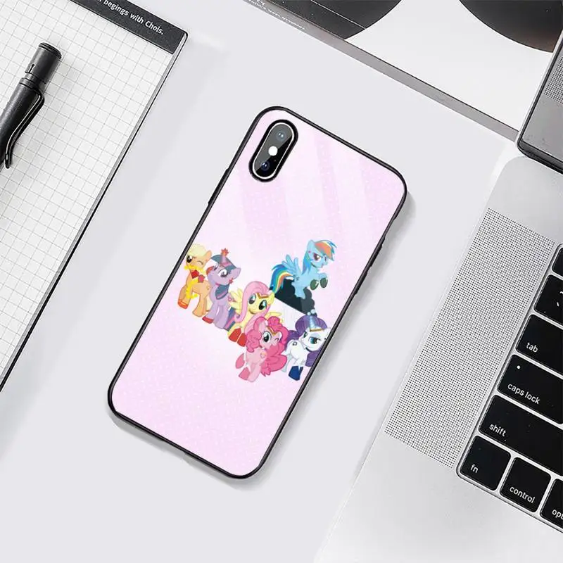 

Magic My Little Pony Cartoon Phone Case Tempered glass For iphone 6 6S 7 8 plus X XS XR 11 12 mini PRO MAX