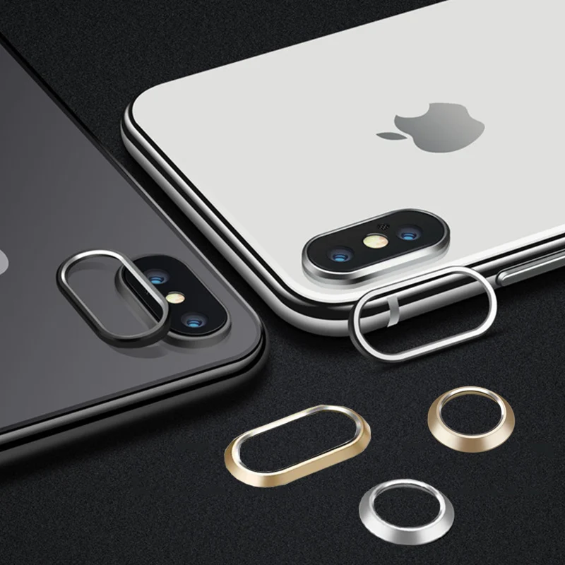 Задняя камера с металлическим кольцом для iphone X Xs Xr Max plus Основная кольцо рамка