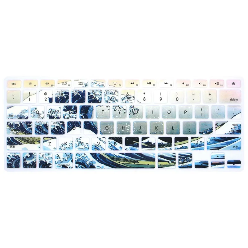 Силиконовый чехол для клавиатуры защитная кожа Apple Macbook Pro 13 15 17 Air мягкие наклейки