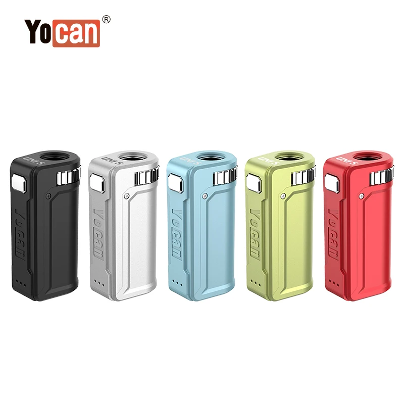 

Yocan UNI S Box Mod Preheat Variable Voltage 400mAh Battery With Magnetic 510 Adapter For All Types Thick Oil Cartridge