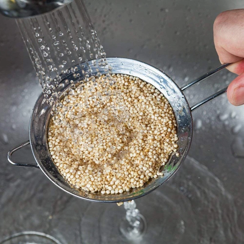 3 тонкосетчатые ситечко из нержавеющей стали дуршлаг с ручкой для резки-пищевой