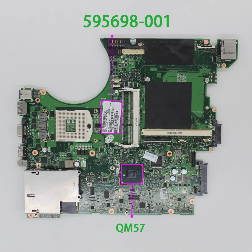 Материнская плата для ноутбука HP EliteBook 8740w Series 595698-001 протестирована и работает